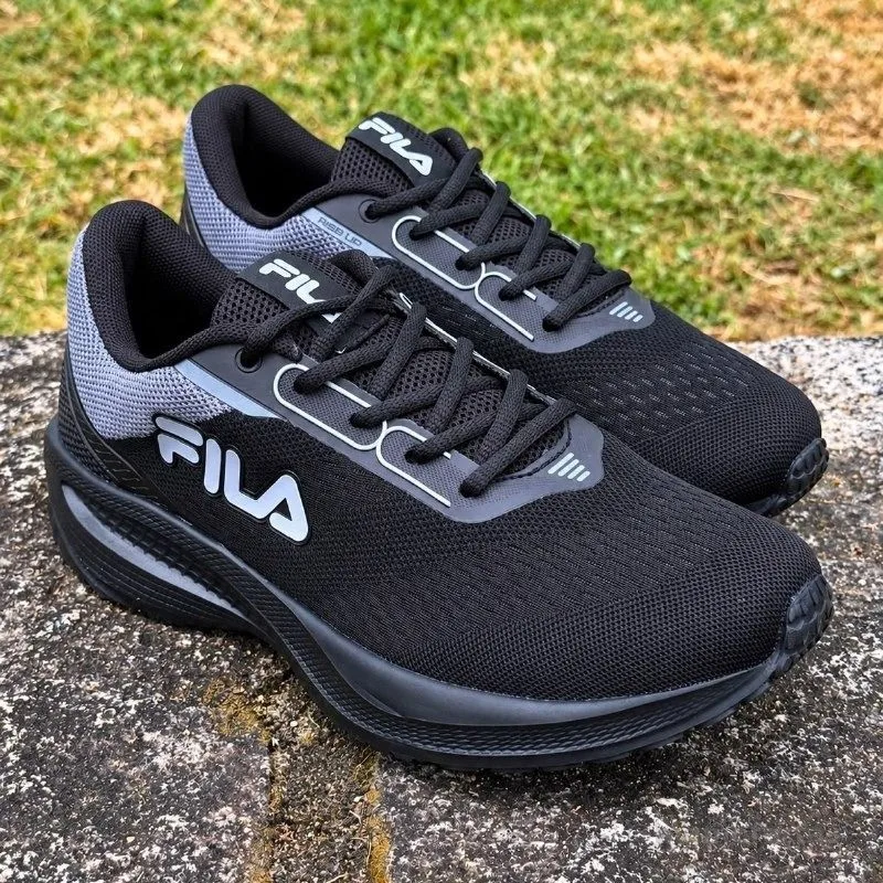Tênis Fila Masculino Rise Up Esportivo Treino Original Preto/cinza/grafite Liso 40 40