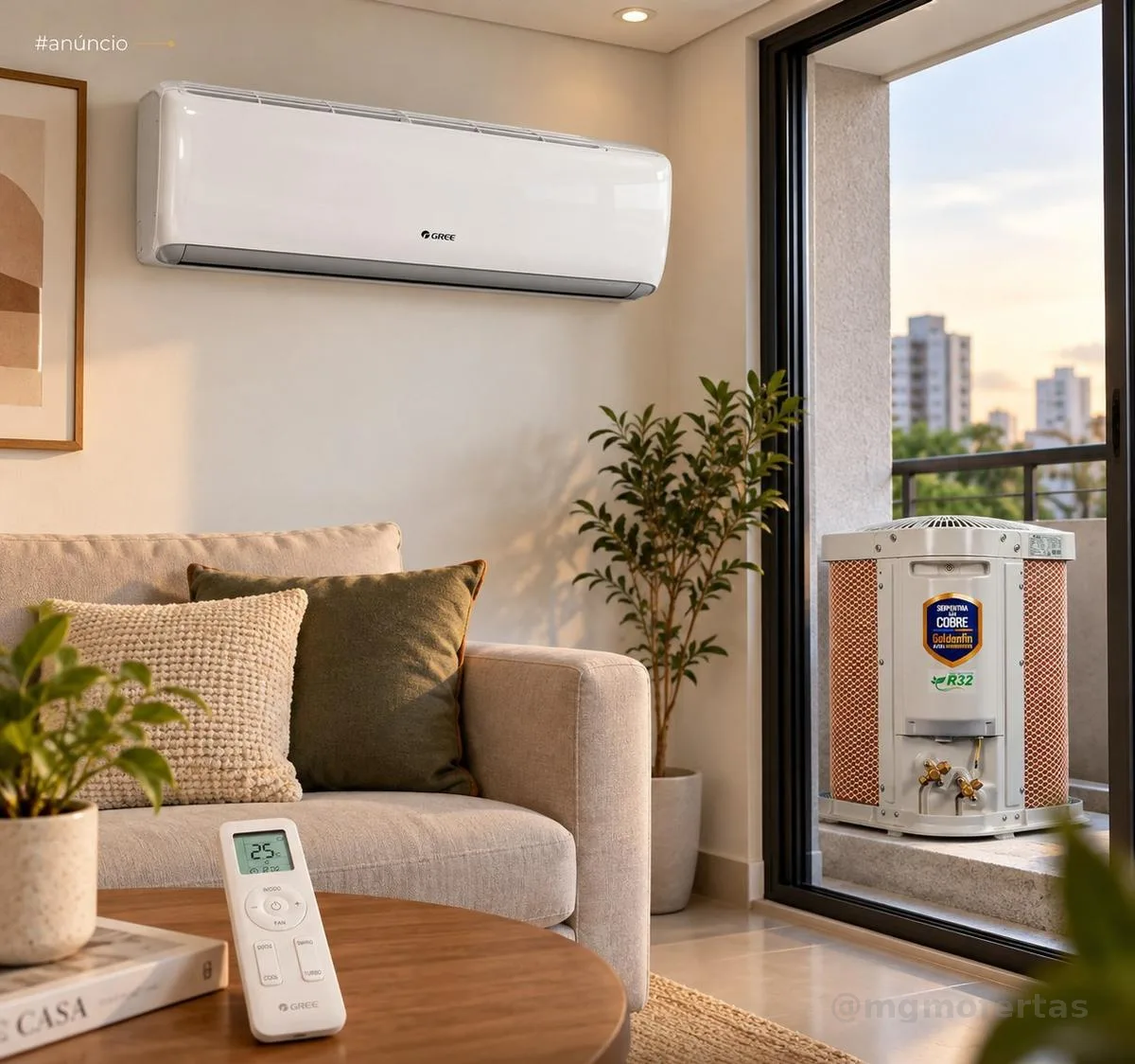 Ar Condicionado Split Inverter Gree 24000 BTU Quente/Frio R-32 Com Wi-Fi