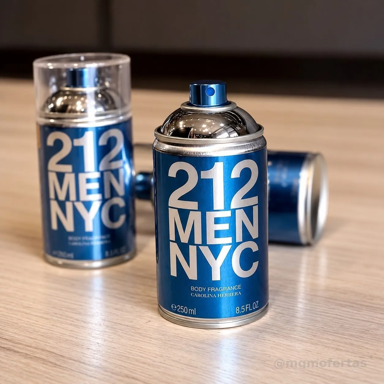 Body Spray Carolina Herrera 212 Men NYC Body Fragrance 250 ml