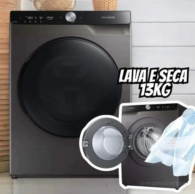 Lava e Seca Smart Samsung WD13T 13kg Digital Inverter 3 em 1 Água Fria