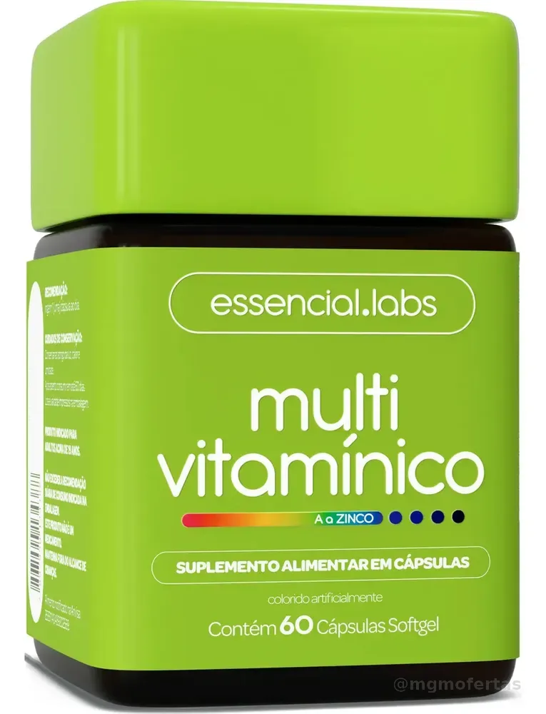 MULTIVITAMINICO de A a ZINCO - Polivitamínico com Fórmula Avançada e Concentrada - 60 cápsulas Softgel