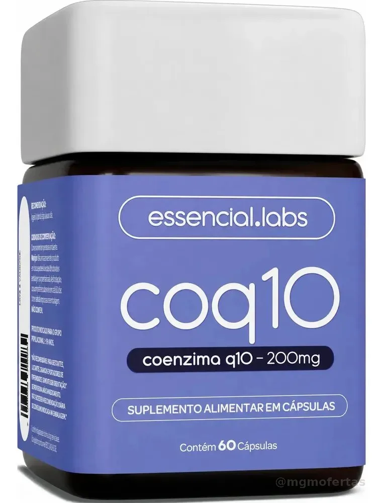 COENZIMA Q10 200mg - Fórmula com Máxima Concentração e Pureza - 60 doses