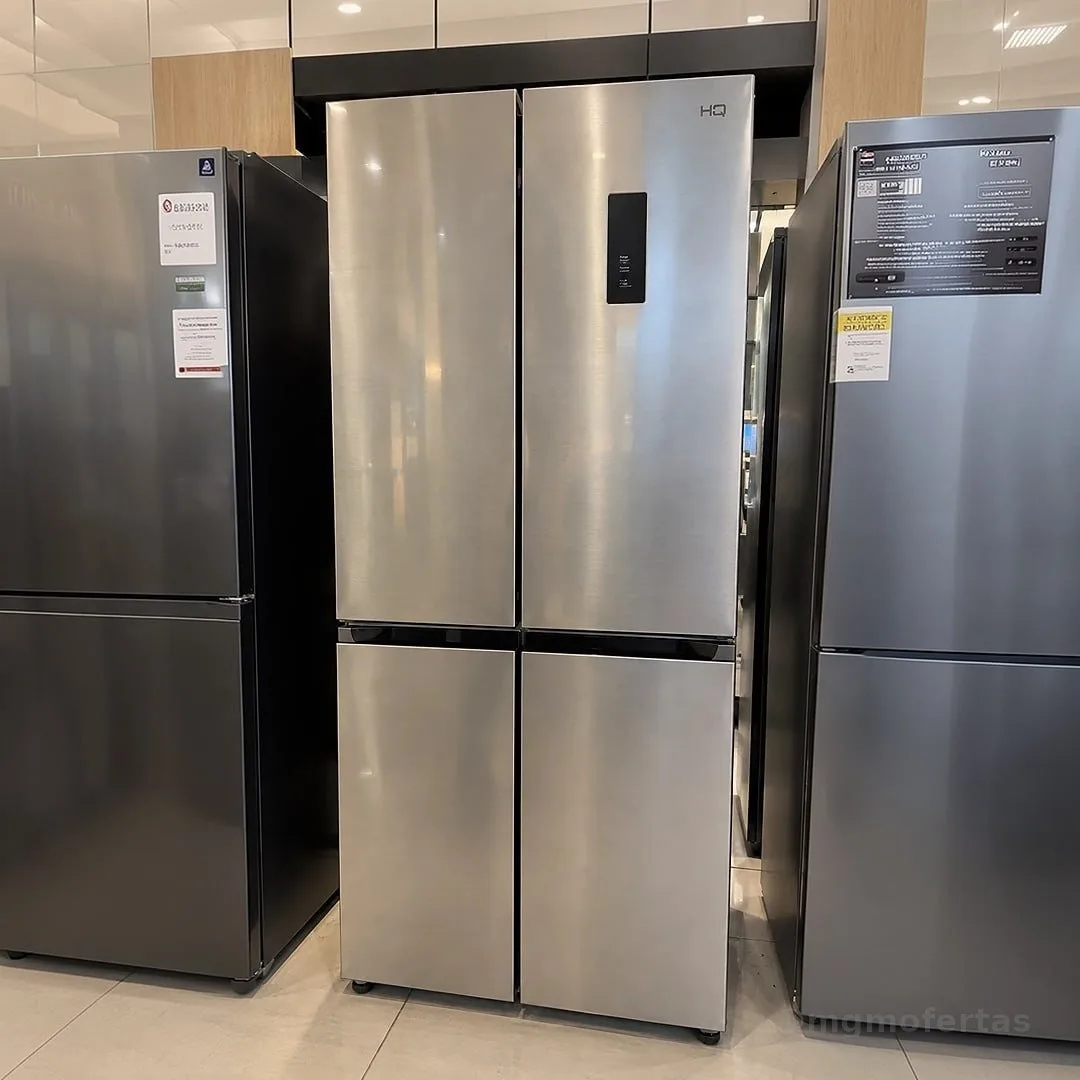 Geladeira Refrigerador Hq Frostfree Multidoor 426l Hq426mdff Inox