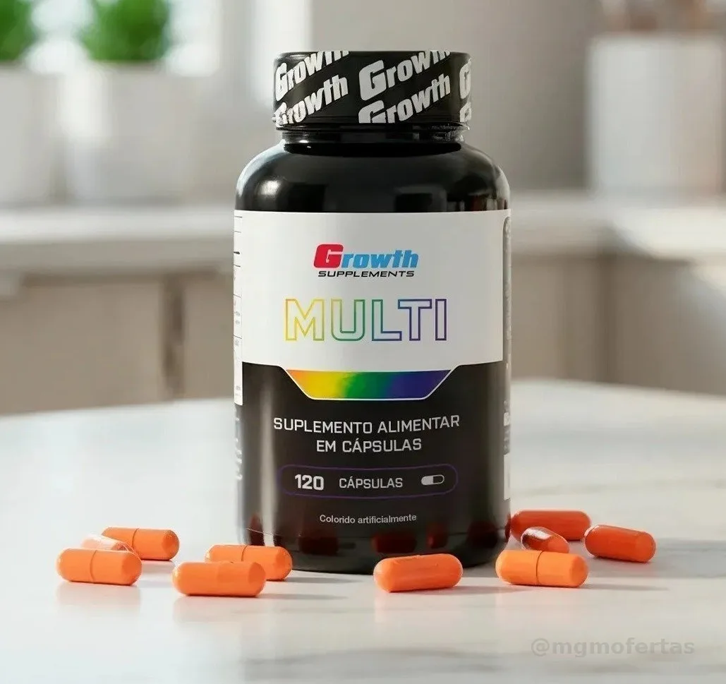 Multivitamínico Growth Supplements em cápsula Sem sabor x 100g de 120 un