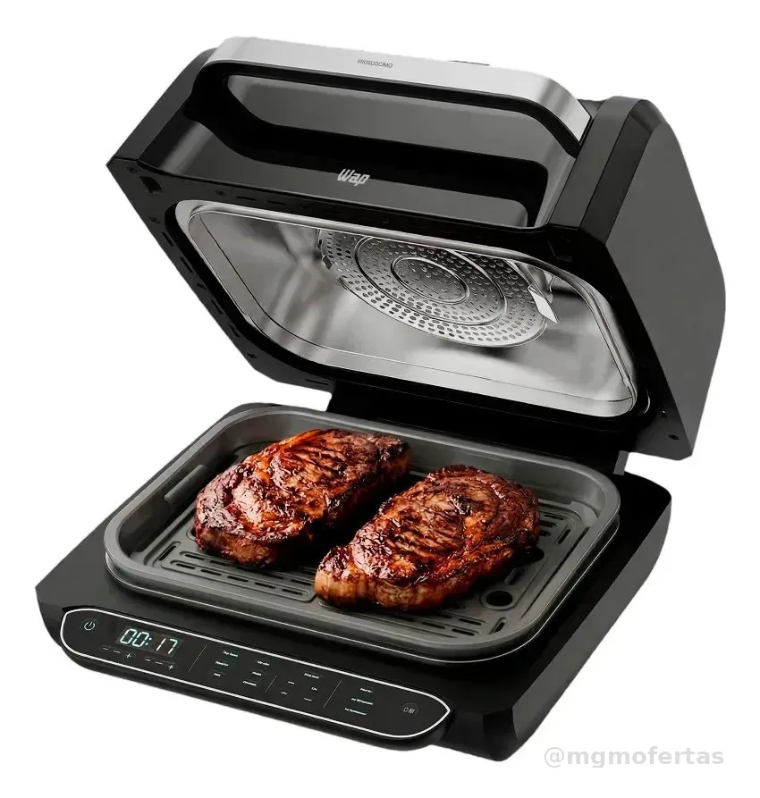 Fritadeira Elétrica Air Fryer 8 em 1 Wap Barbecue Heat Digital Wc Ab1030 127V