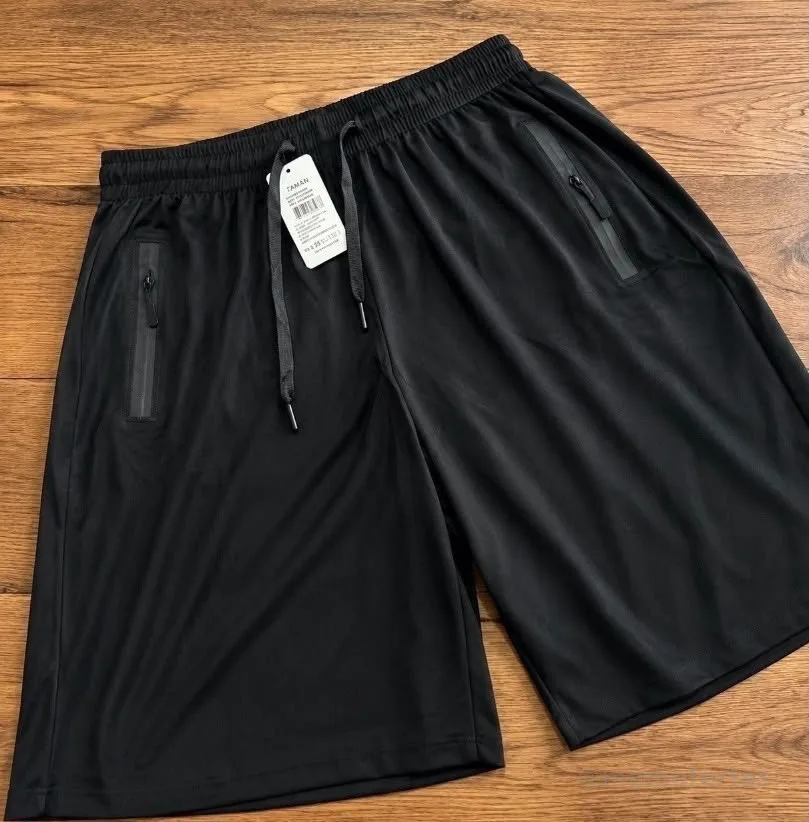 Short Masculino Bermuda Esportiva Slim Fit Secagem Rápida Preto G