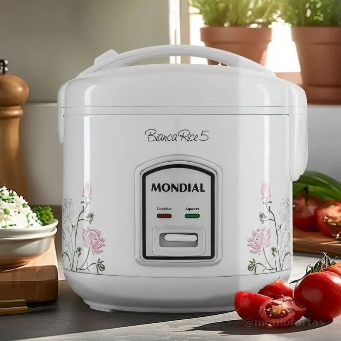 MONDIAL Panela De Arroz Bianca Rice 5, Branco, 400W, 110V - NPE-05-5X