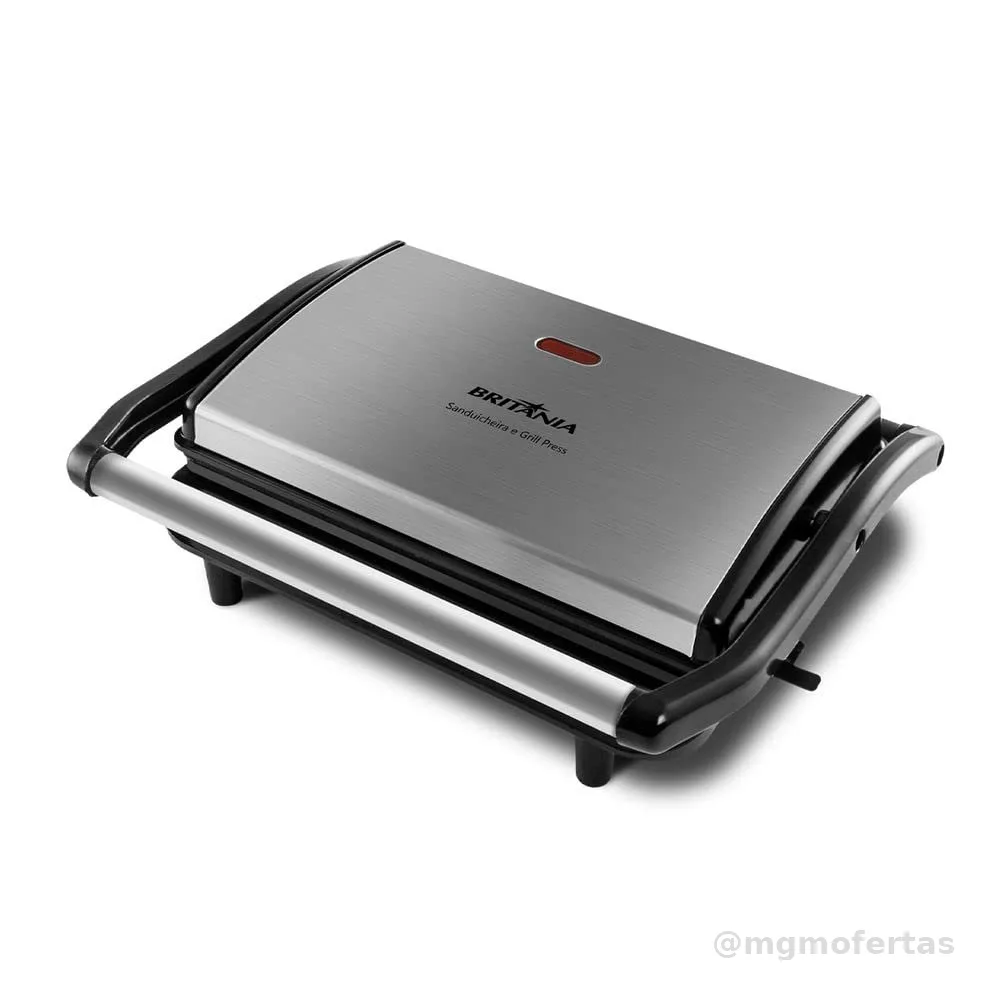 Britânia Sanduicheira e Grill Press 127V, BGR27I classico/moderno Plástico e Metal