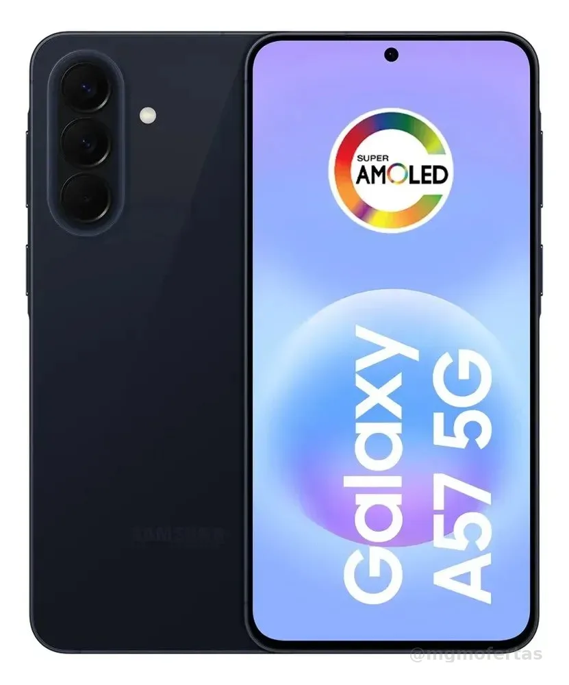 Celular Samsung Galaxy A57 5g 128gb, 8gb Ram, Câmera 50mp, Ip68, Super Amoled 6.7 , Recursos Ai - Cinza