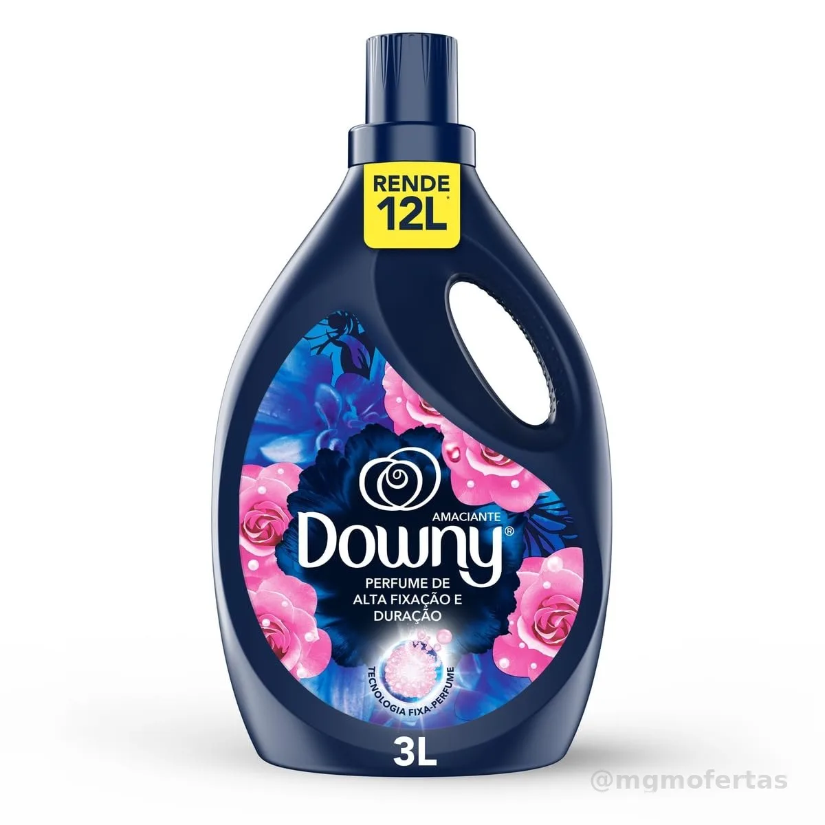 Downy Amaciante Concentrado Líquido Brisa Intenso 3L – Rende 12L | Fabric Softener com Perfume Intenso de Rosas e Frutas Vermelhas