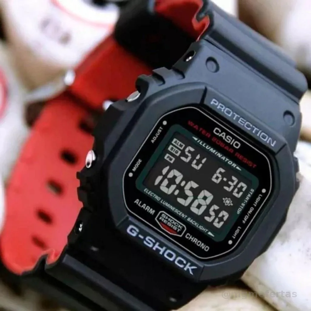 Relógio Casio G-shock Masculino Digital Dw-5600uhr-1dr