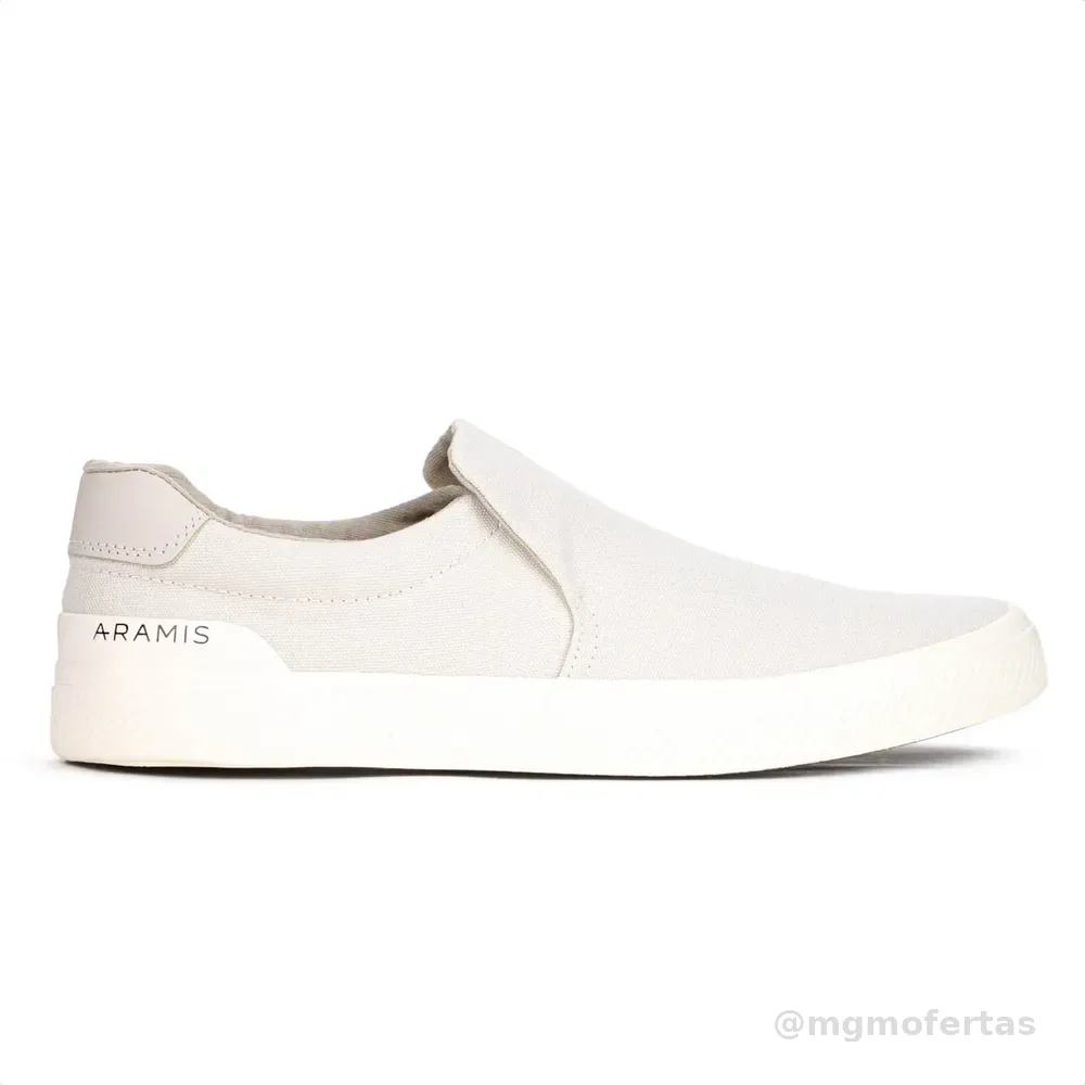 Tênis Masculino Casual Aramis Daily Slip Confortável Moderno Bege 39 Br
