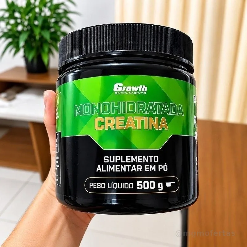 Creatina Growth Supplements Monohidratada em pó Sem sabor x 500g