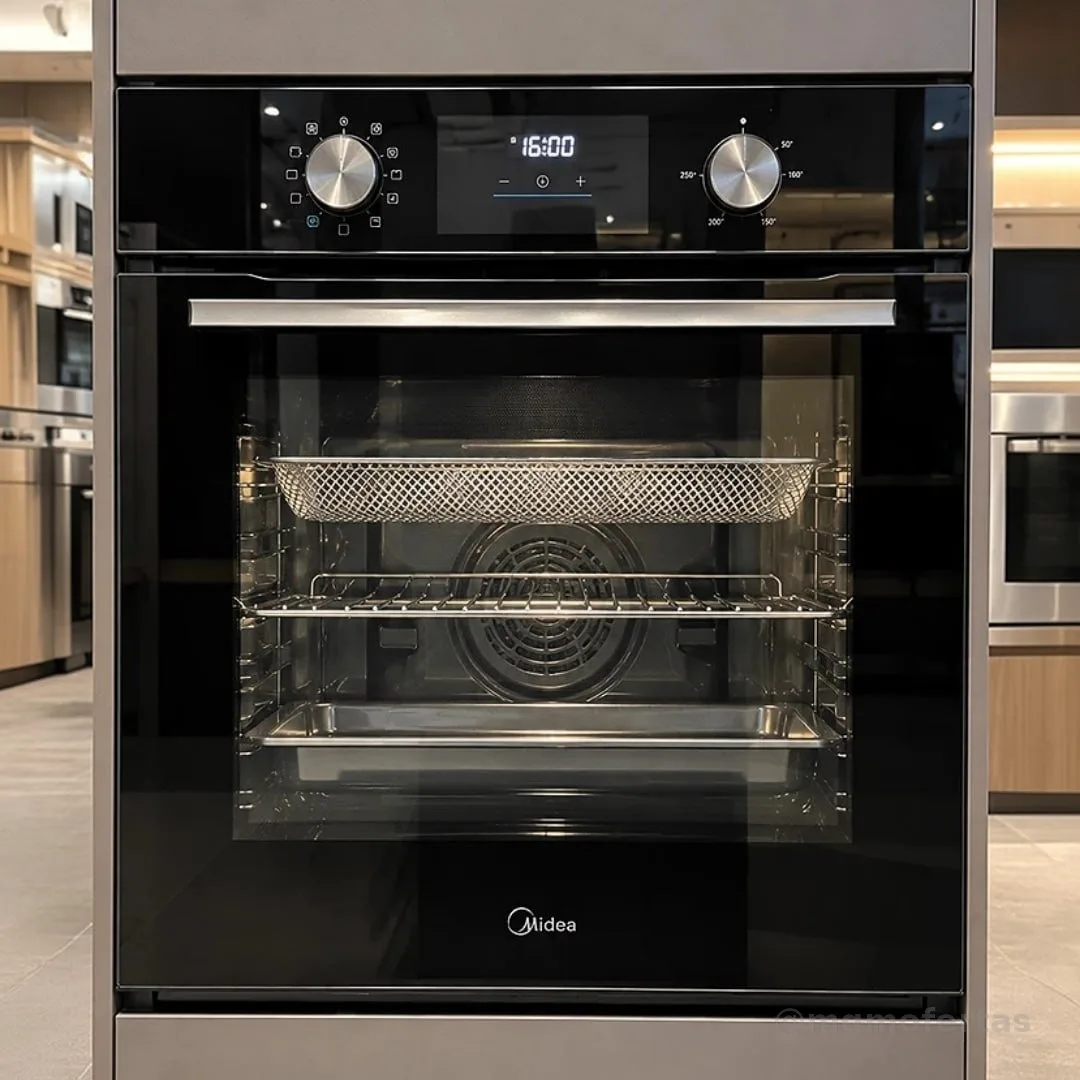 Forno Elétrico De Embutir Midea Tsd80p2 80l Preto Digital 220v Preto