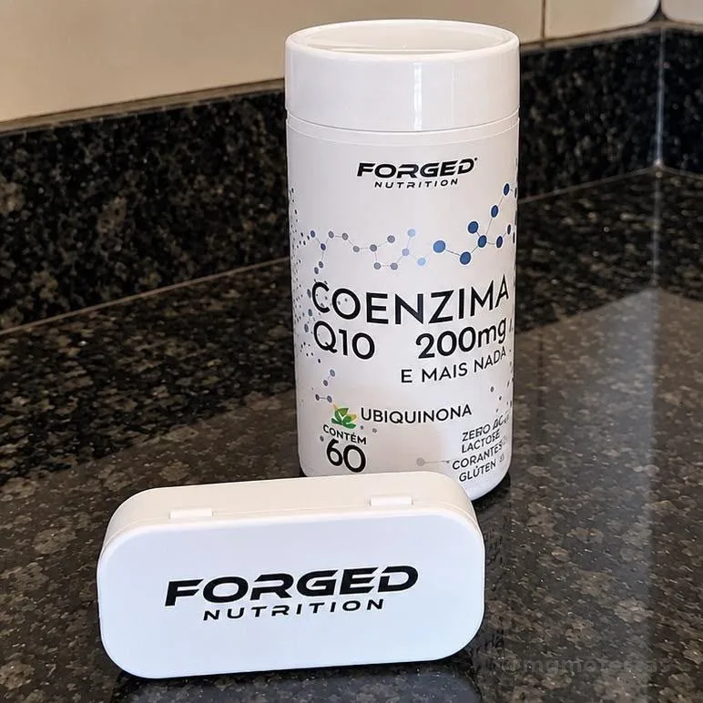 Coenzima Q10 200mg Pura Alta Concentração 60 Cápsulas - Forged Nutrition Sem Sabor