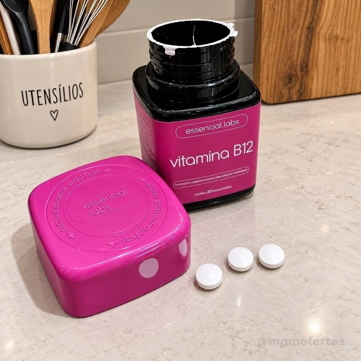 VITAMINA B12 Metilcobalamina - Fórmula com Máxima Pureza e Concentração - 30 Doses