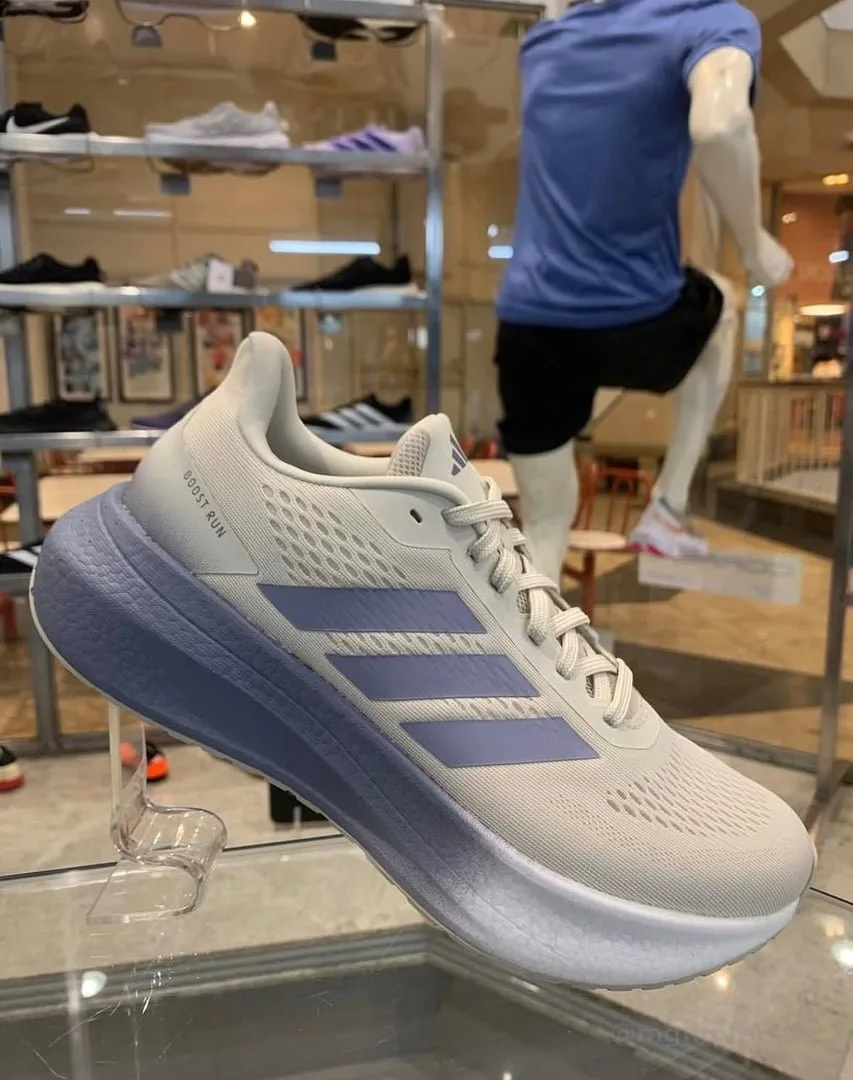 Tênis adidas Boost Run Corrida Para Meia Maratona 21 Km Bege 42 Br
