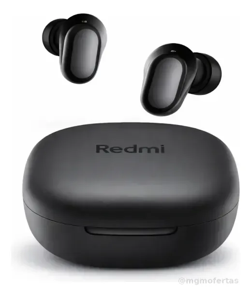 Fone De Ouvido Sem Fio Xiaomi Redmi Buds 6 Play Preto Preto