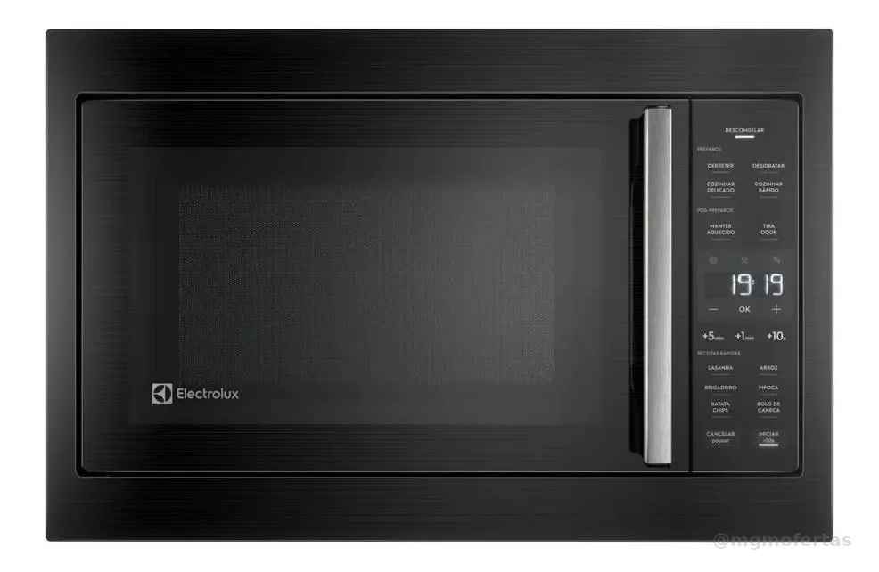 Micro-ondas de Embutir Electrolux 34L Preto Experience com Descongelamento Assistido ME3BP