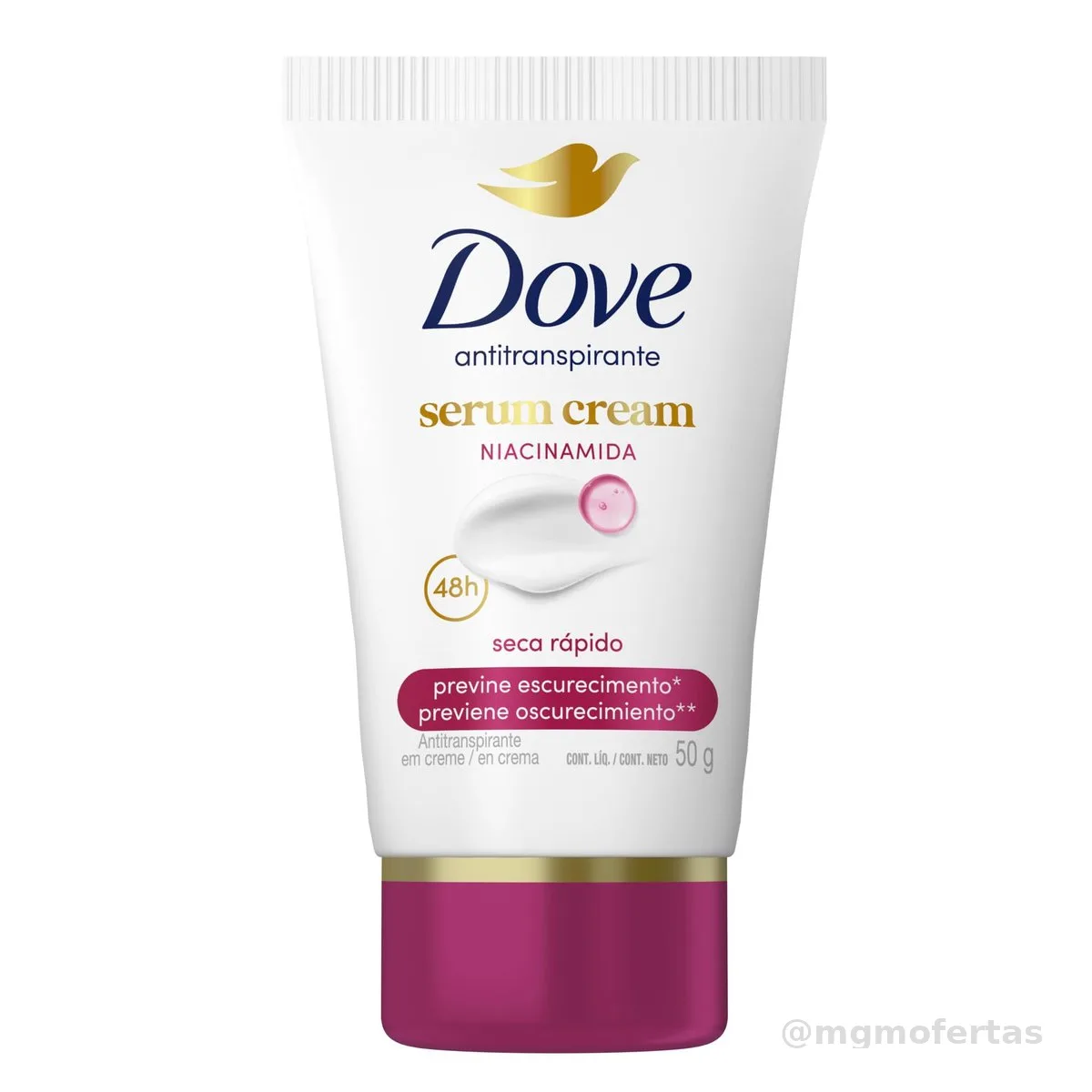 Dove Desodorante Antitranspirante em Creme Previne Escurecimento 50 G