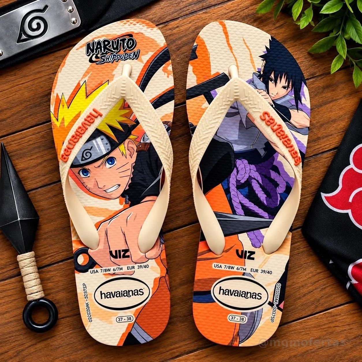 Chinelo Havaianas Naruto Shippuden Original Top Akatsuki