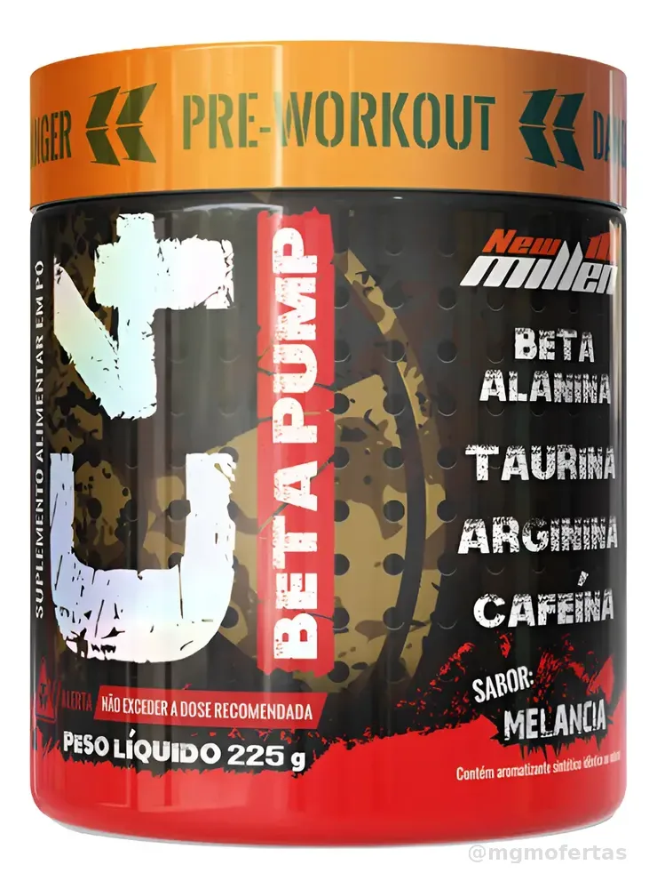 Pré Treino C4 Beta Pump 225g New Millen Diversos Sabores Sabor Melancia