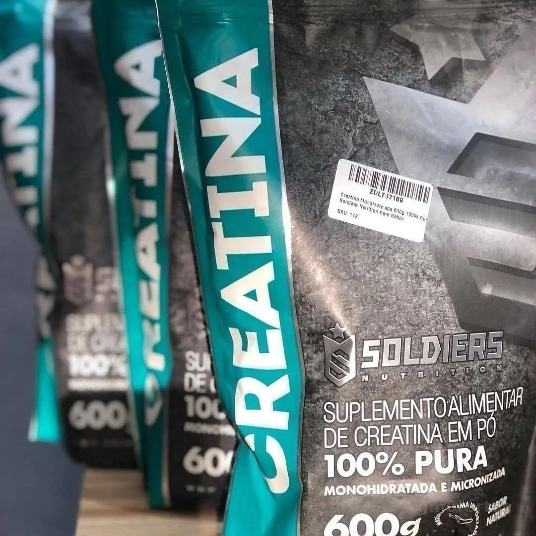 Creatina Soldiers Nutrition Em Pó Sem Sabor X 600g