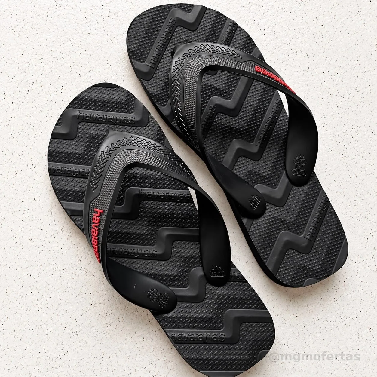Chinelo Havaianas Masculino Track Waves Lançamento Preto