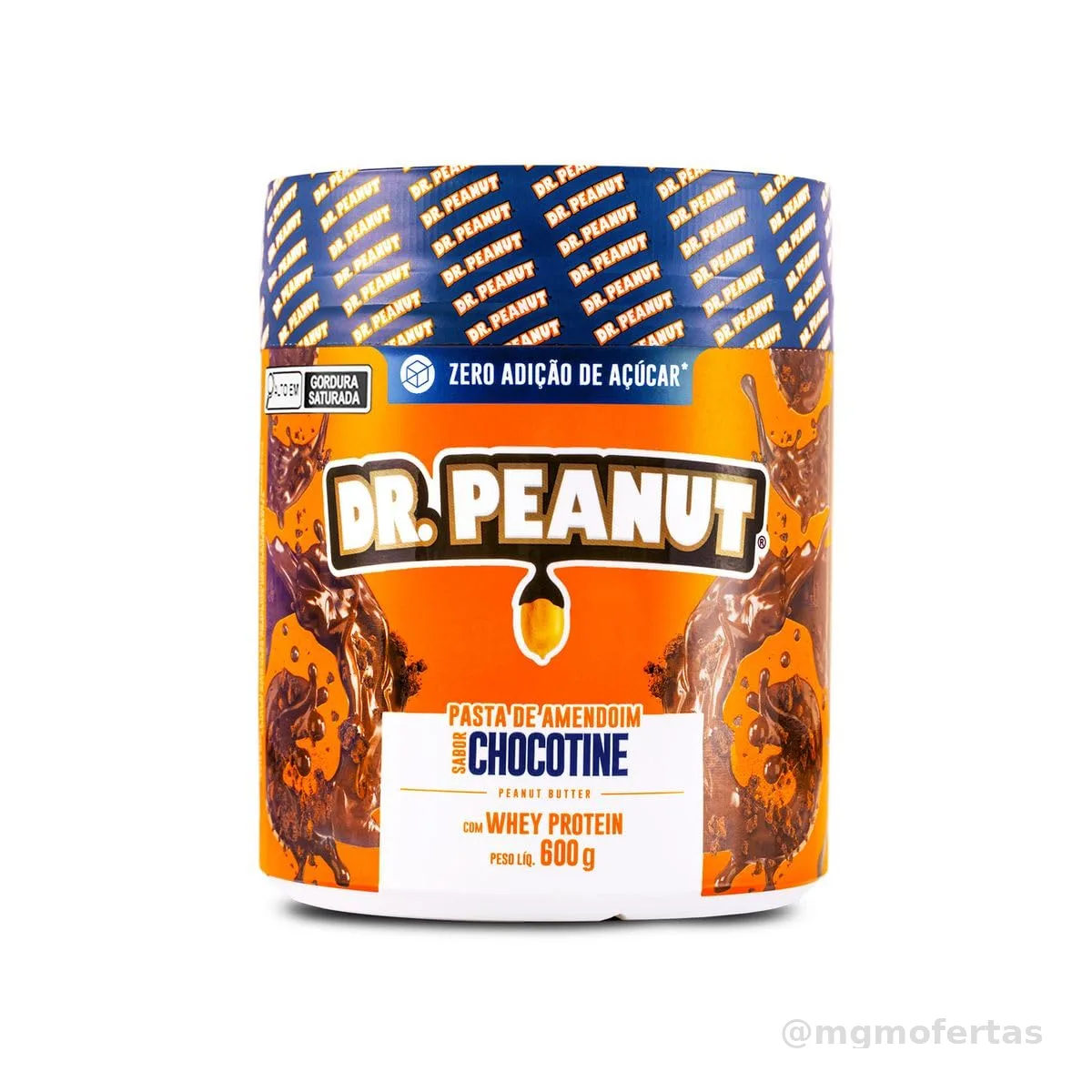 DR. Peanut Pasta de Amendoim Sabor Chocotine, Pote 600g