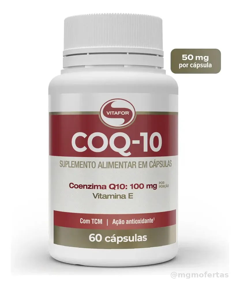 Coenzima Q10 Vitafor em cápsula Sem sabor