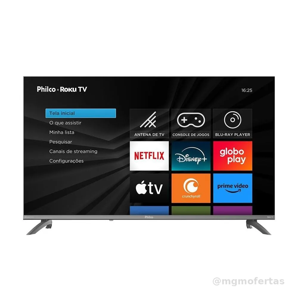 Smart TV 43" Philco Roku TV HDR10 Dolby Áudio
