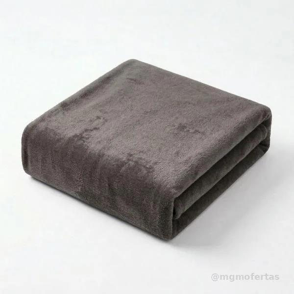 Mantinha Cobertor Soft Casal Ultra Macio Luxo Aconchego 2,00m x 1,80m 01 Peça