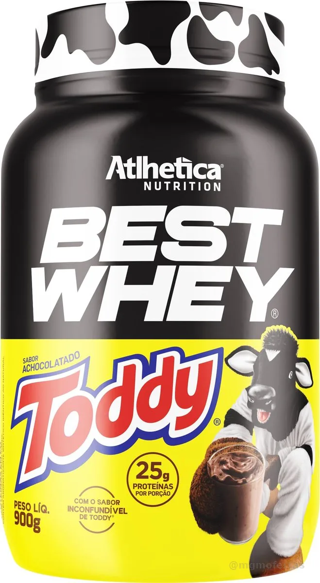 Atlhetica Nutrition Best Whey Achocolatado Toddy Athletica Nutrition 900G.