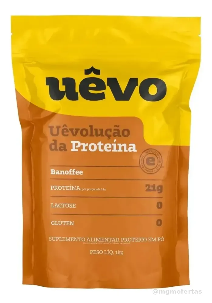 Albumina Proteína Uêvo Naturovos 1kg Pó Zero Lactose Banoffee