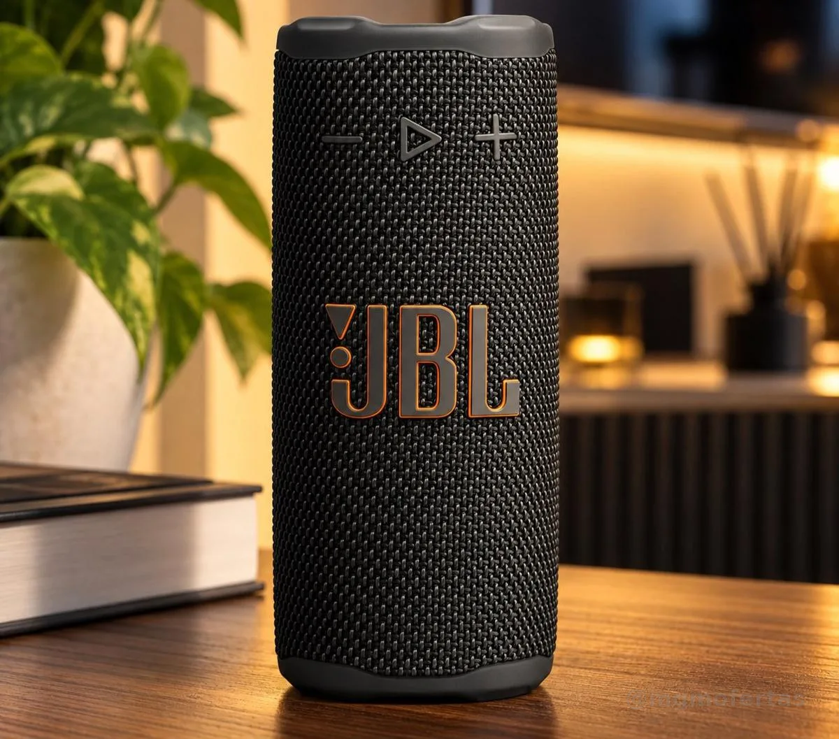 JBL Grip, Caixa de Som Bluetooth Portátil à Prova d'Água com Luz - Preto