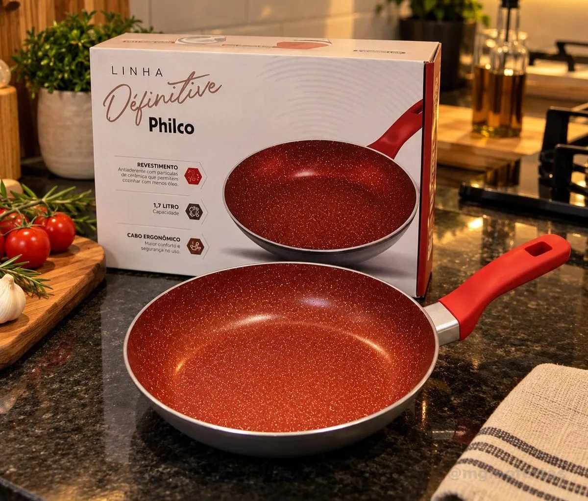 Frigideira Philco PPH240AFR Revestimento Redstone 1,7L