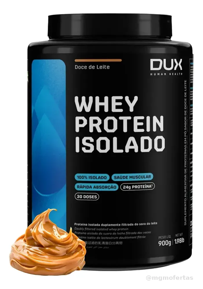 Whey Protein Isolado (900g) Dux Nutrition Sabor Doce De Leit Doce De Leite