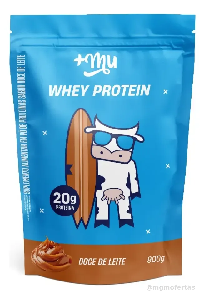 Suplemento Mais Mu Proteínas Nutricional Pó Whey Protein Whey Concentrado 900g Unidad Whey Doce De Leite