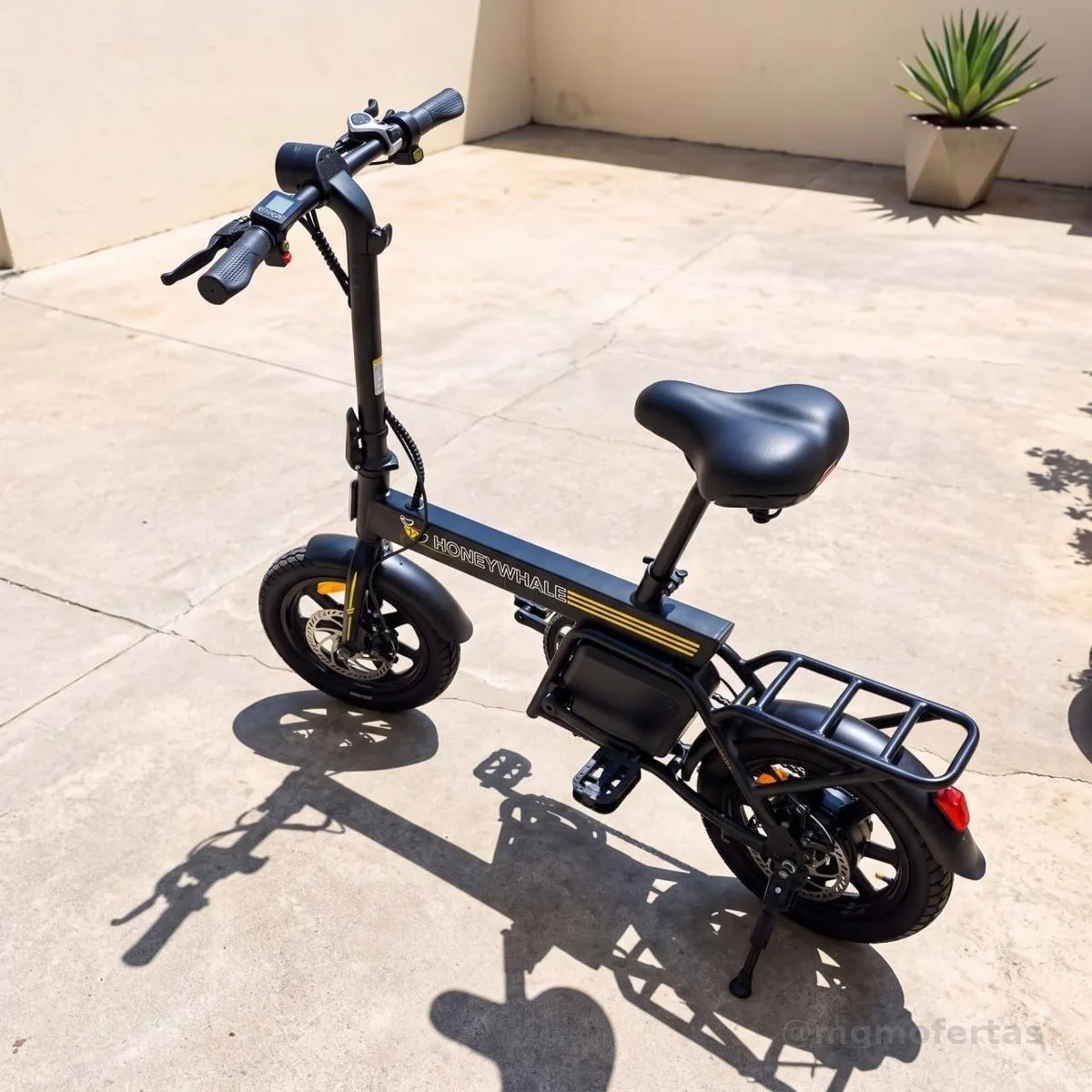 Honeywhale B20 Bicicleta Elétrica, 440w-35km-25km/h-120kg, Scooter Motor-ebike-adulto-bike-autonomia-velocidade Máxima-carga-honey Whale-fat-dobravel, 14 Aro, Freios A Disco Dianteiros E Traseiros