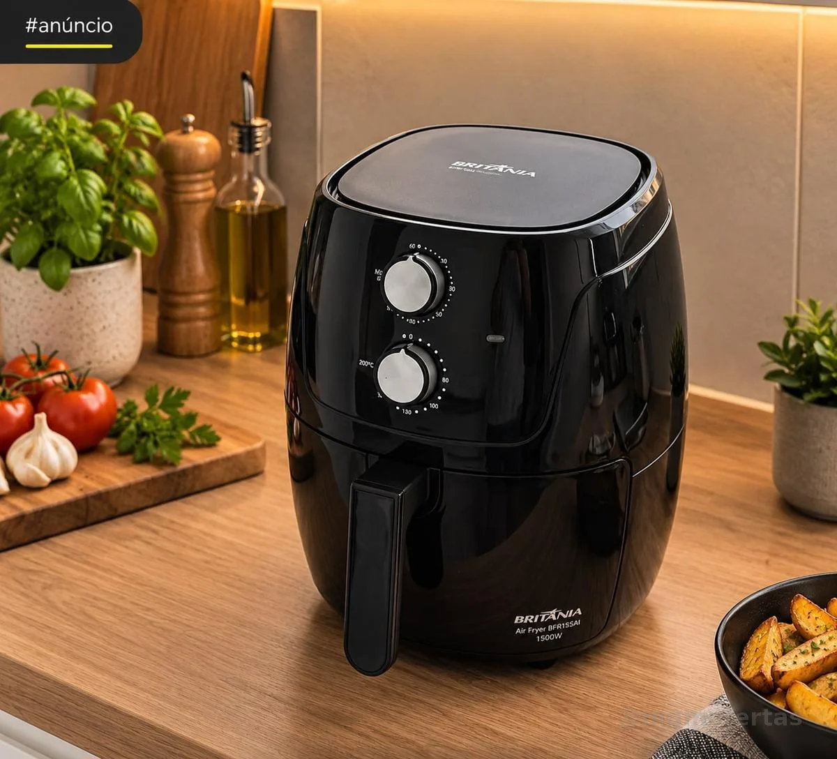 Air Fryer Britânia 4,2L Silverstone 1500W BFR36A 127V