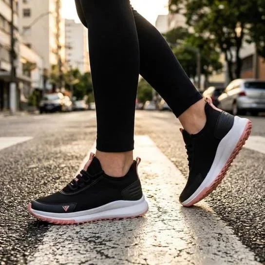 Tênis Academia Feminino Esportivo Caminhada Treino Leve Mulher Lets Run