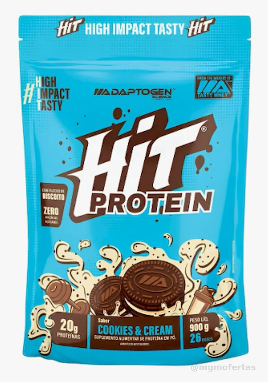 HIT Protein (900g) Sabor Cookies and Cream – Adaptogen Scinece | 20G Proteina por dose