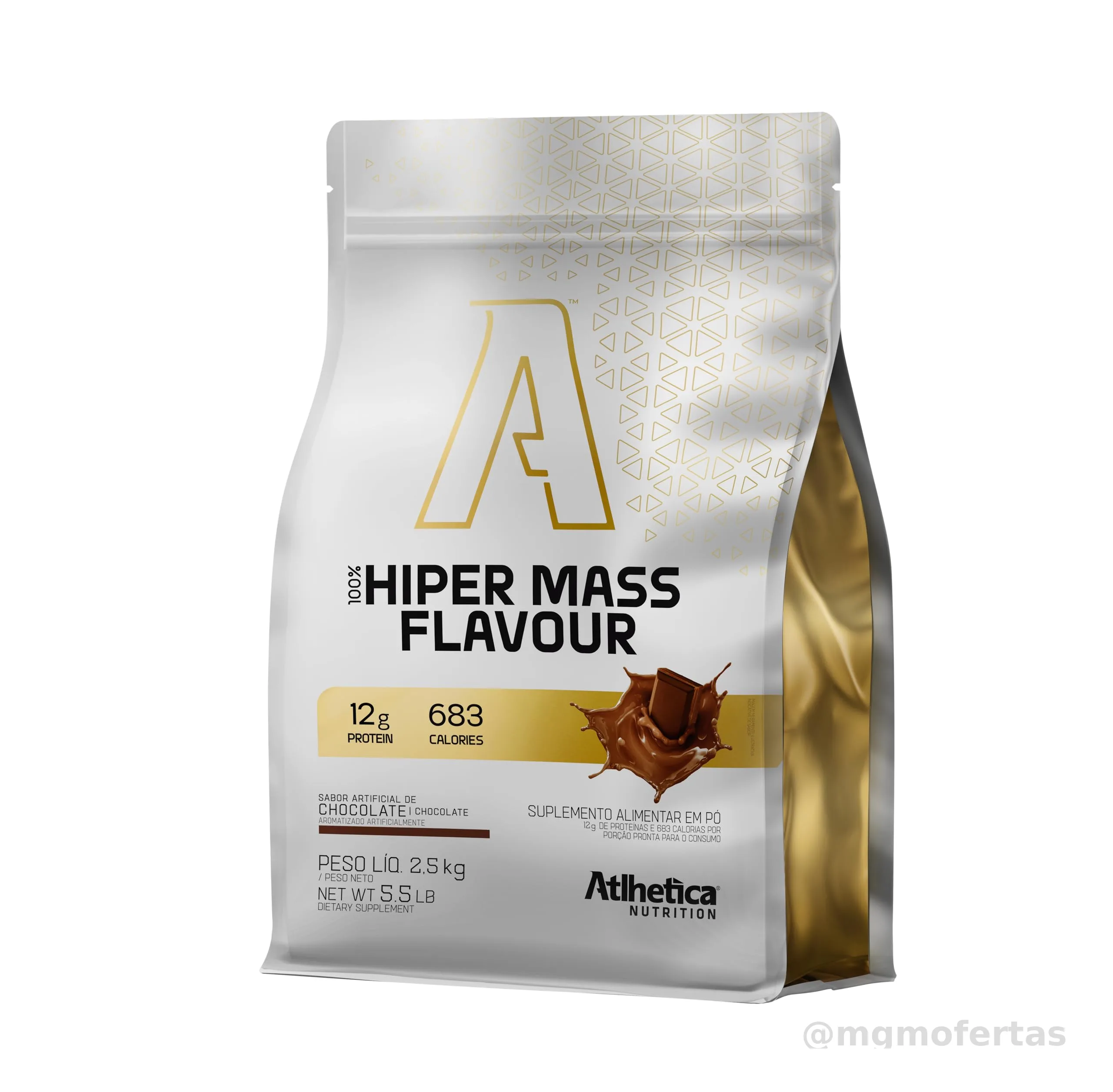 100% Hiper Mass Flavour (2,5kg), Chocolate, Atlhetica Nutrition