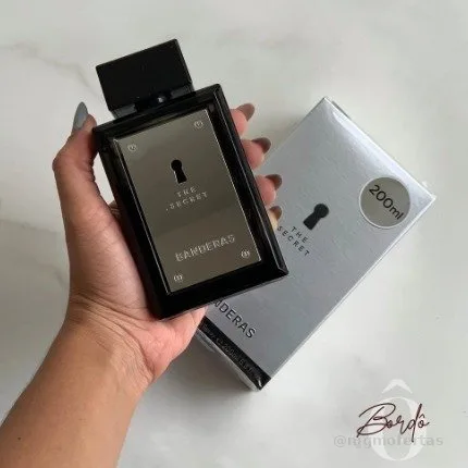 Perfume Masculino Banderas The Secret EDT 200 ml - Oriental Especiado Fresco - Perfume importado masculino de Banderas, expressa masculinidade e sensualidade.
