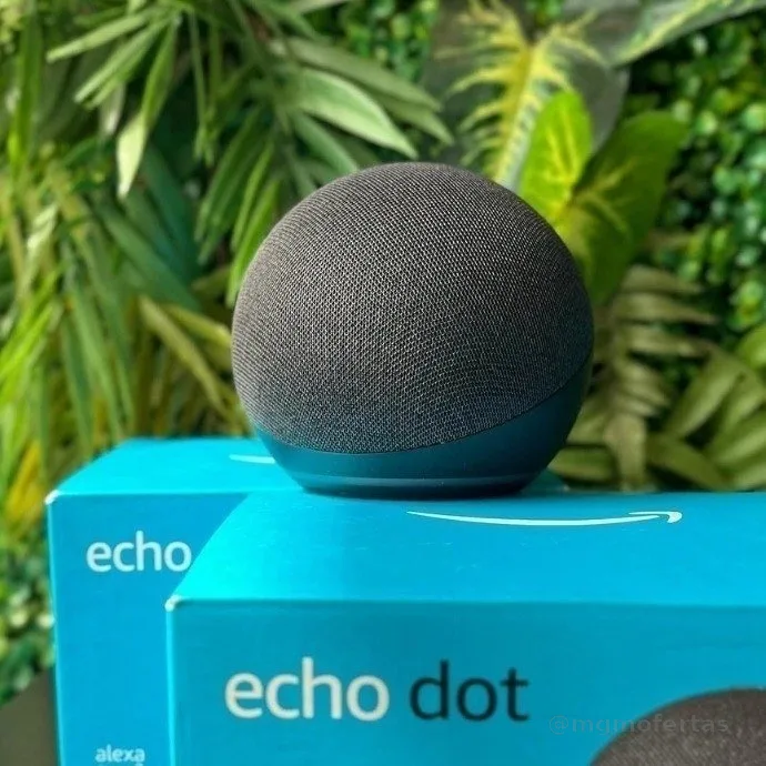 Echo Dot (Geração mais recente) | Smart speaker com Alexa, som vibrante e potente, Wi-Fi e Bluetooth | Cor Preta, com Acesso Antecipado à Alexa+
