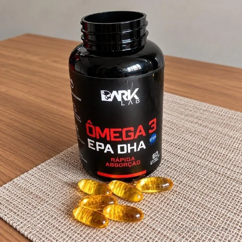 Ômega 3 EPA DHA Dark Lab em cápsula Sem sabor de 120 un