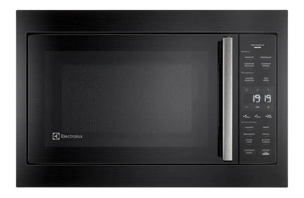 Micro-ondas de Embutir Electrolux 34L Preto Experience com Descongelamento Assistido ME3BP