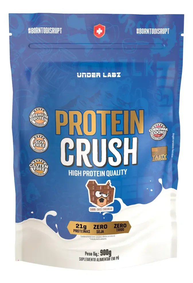 Proteína Under Labz Whey concentrado Crush em pó sabor chocobear x 900g