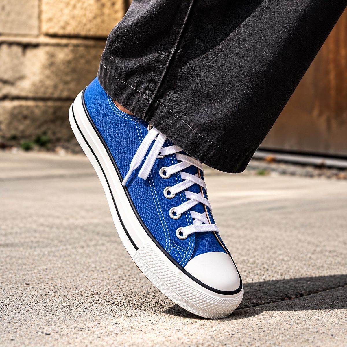 Tênis Converse Sem Gênero Taylor Ct1992 Curto T Ct1992000 Azul 02/caqui Fosco 02/branco Liso 38 Br