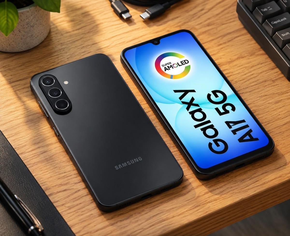 Celular Samsung Galaxy A17 Com Ia, 128gb, 4gb Ram, Câm De 50mp, Tela De 6.7", Nfc, Ip54 - Preto